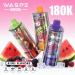 180k Vape Waspe Crystal 8 In 1 Flavors E Cigarette Disposable Device