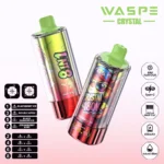 180k Vape Waspe Crystal 8 In 1 Flavors Einweg Blackberry Ice Double Apple Black Dragon Strawberry Kiwi 3 Disposable Devi