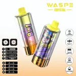 180k Vape Waspe Crystal 8 In 1 Flavors Einweg Blue Razzlemonade Cherry Lemon Blueberry Ice Watermelon Peach 2 Disposable