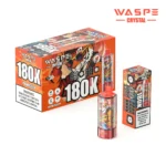 180k Vape Waspe Crystal 8 In 1 Flavors Einweg Melon Passion Fruit Sour Mango Pineapple Banana Toffee Candy Strawberryber detail