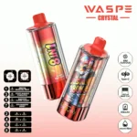 180k Vape Waspe Crystal 8 In 1 Flavors Einweg Melon Passion Fruit Sour Mango Pineapple Banana Toffee Candy Strawberryber detail