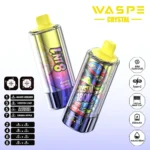 180k Vape Waspe Crystal 8 In 1 Flavors Einweg Mixed Berries Lemon Lime Blueberry Raspberry Green Apple 3 Disposable Devi