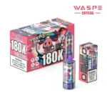 180k Vape Waspe Crystal 8 In 1 Flavors Einweg Strawberry Red Bull Cherry Cola Lemon Tropical Fruit Disposable Device