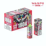 180k Vape Waspe Crystal 8 In 1 Flavors Einweg Watermelon Ice Lemon Lime Sour Mango Kiwi Melon Disposable Device