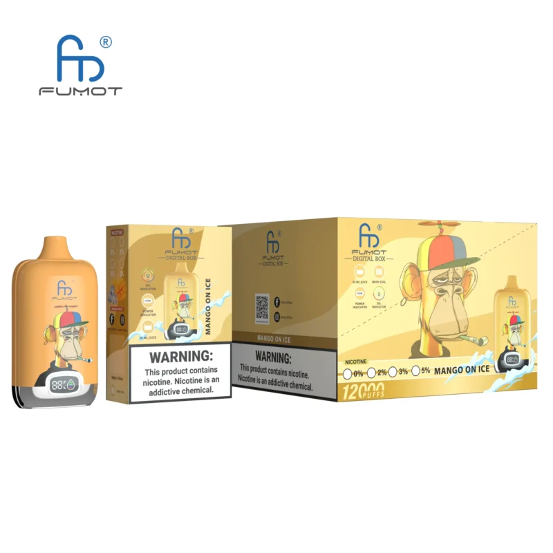 Fumot Randm Digital Box Mango On Ice 3 Disposable Vape Device