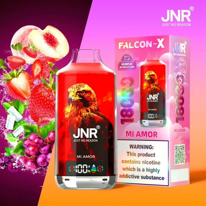 Jnr Falcon X 18000 18k Puffs Einweg Vape Mi Amor Disposable Device