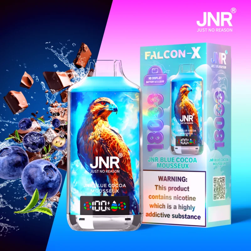 Jnr Falcon X 18000 Puffs Einweg Vape Blueberry Chocolate Mousse Disposable Device