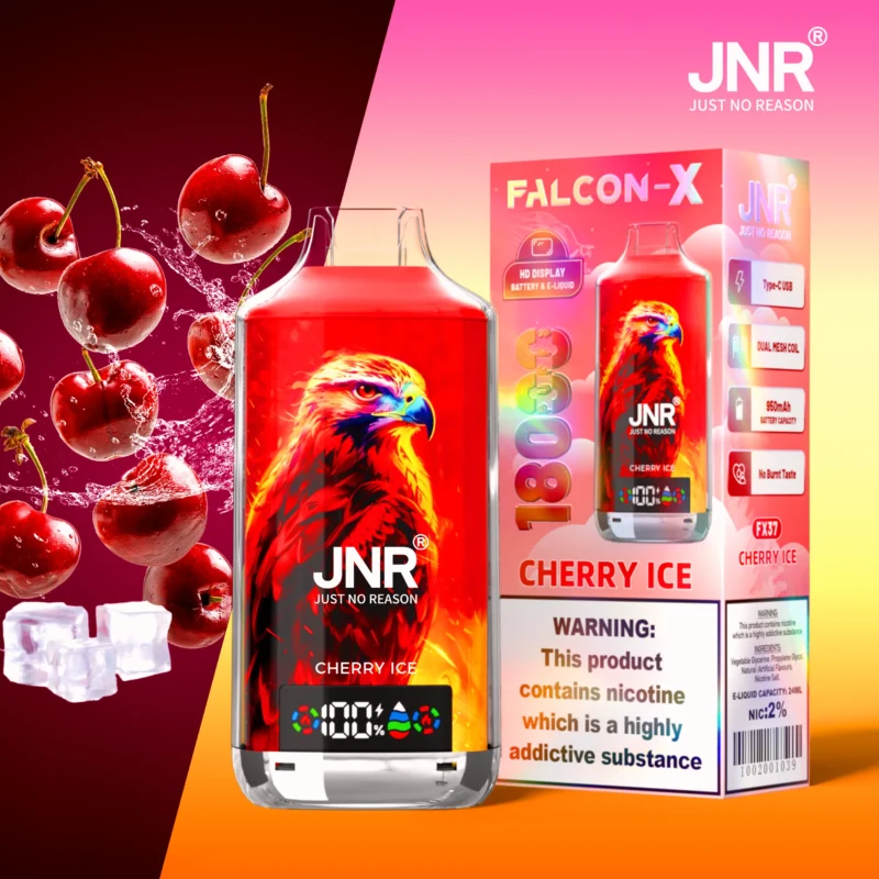 Jnr Falcon X 18000 Puffs Einweg Vape Cherry Ice Disposable Device