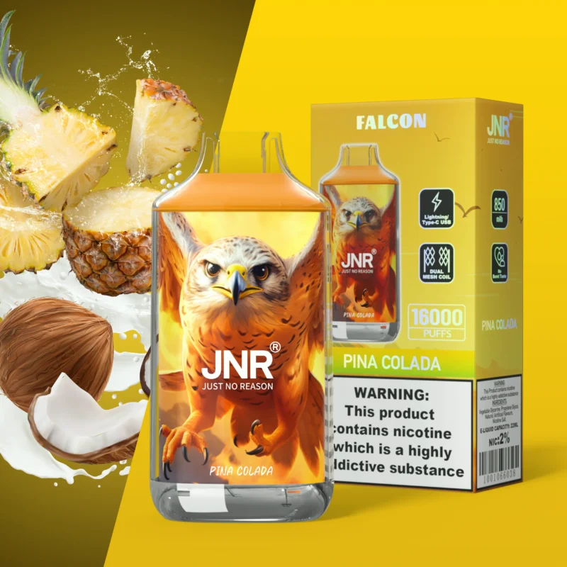 Jnr Falon 16,000 16k Puffs Disposable Vape Pina Colada Fn12 Disposable Device