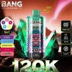 Puff 120k Bang Legend Disposable Vape Blueberry Raspberry Black Dragon Ice Rainbow Candy Fuji Watermelon Sour Peach.jpg Disp
