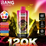 Puff 120k Bang Legend Disposable Vape Watermelon Ice Strawberry Mango California Cherry Blueberry Peach Berry Cool.jpg In Stock