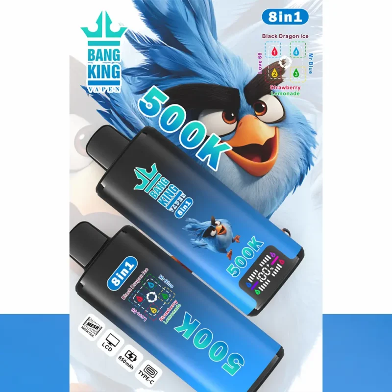 Puff 500k Bang King 500000 Puffs Einweg Vape Black Dragon Ice Love 66 Mr Blue Strawberry Lemonade.jpg Disposable Device