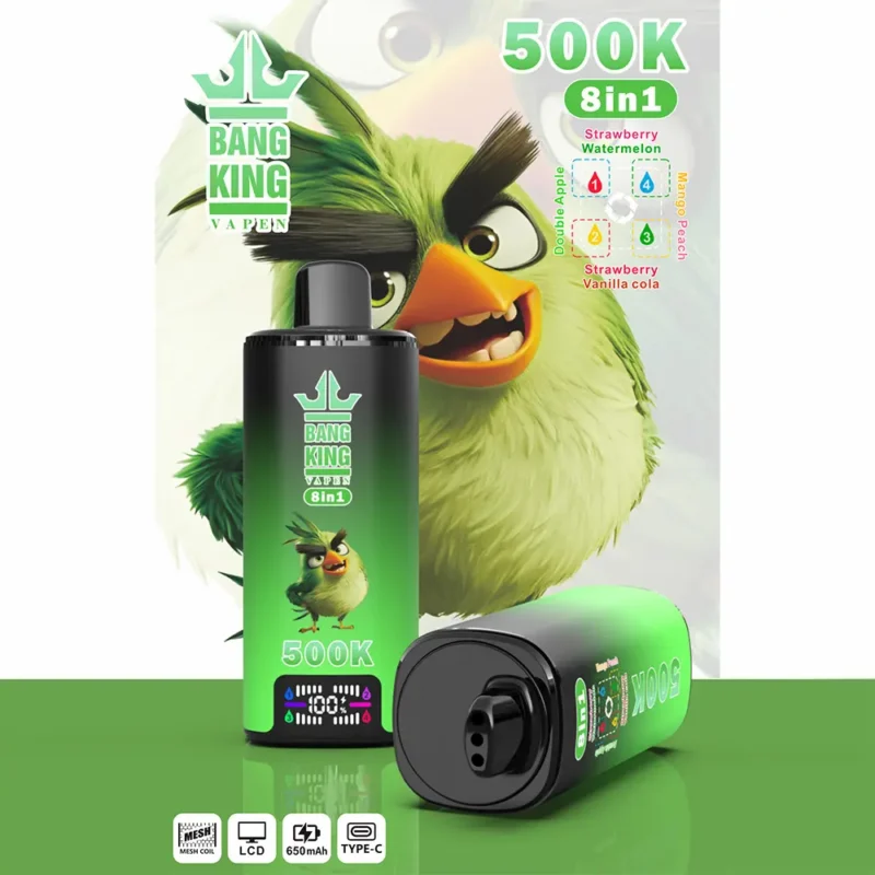 Puff 500k Bang King 500000 Puffs Einweg Vape Double Apple Mango Peach Strawberry Watermelon Vanilla Coke.jpg Disposable