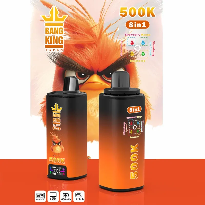 Puff 500k Bang King 500000 Puffs Einweg Vape Strawberry Mango Ice Cream Banana Lychee.jpg Disposable Device