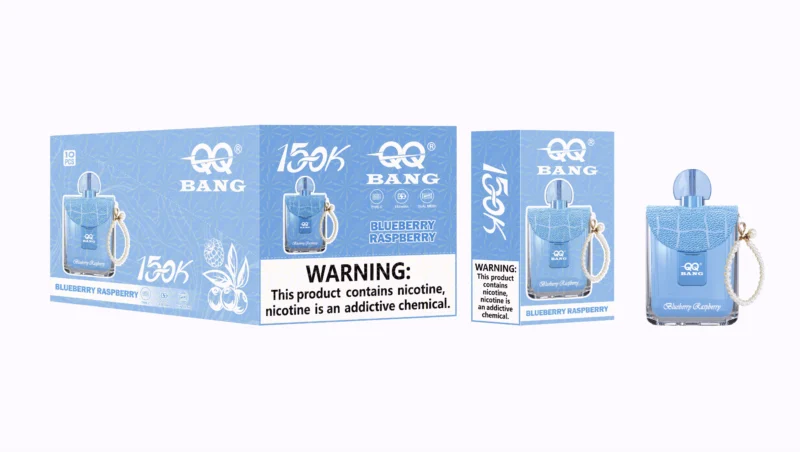 Qq Bang 150k 150000 Puffs Perfume Einweg Vape Blueberry Raspberry 2 Disposable Device