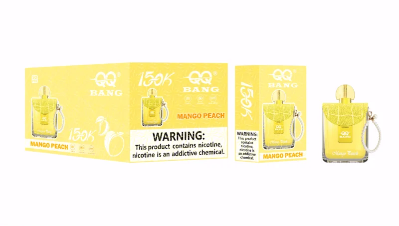 Qq Bang 150k 150000 Puffs Perfume Einweg Vape Mango Peach 2 Disposable Device