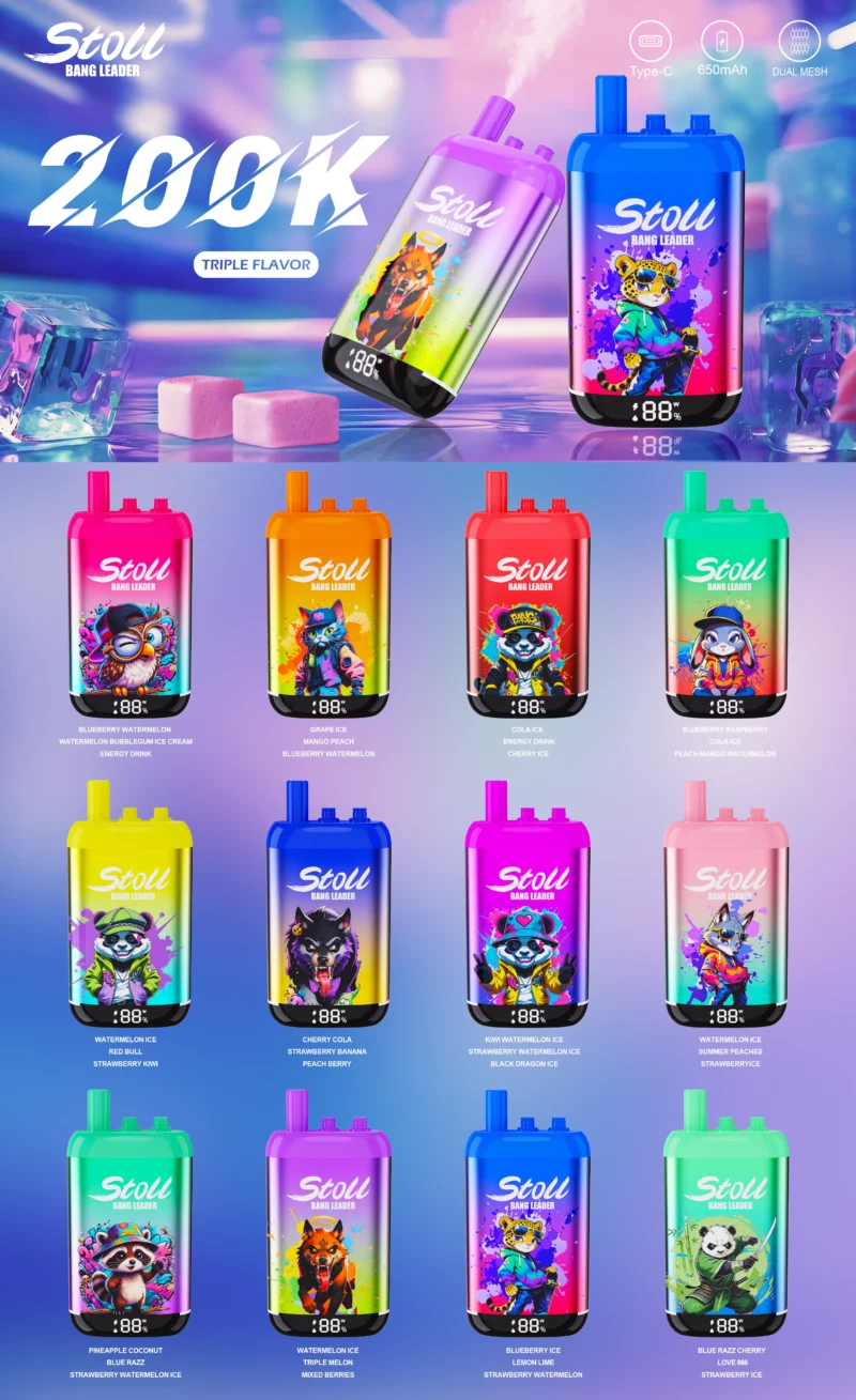 Stoll Bang Leader 200k Puffs Einweg Vape 3 In 1 Flavors Disposable Device detail