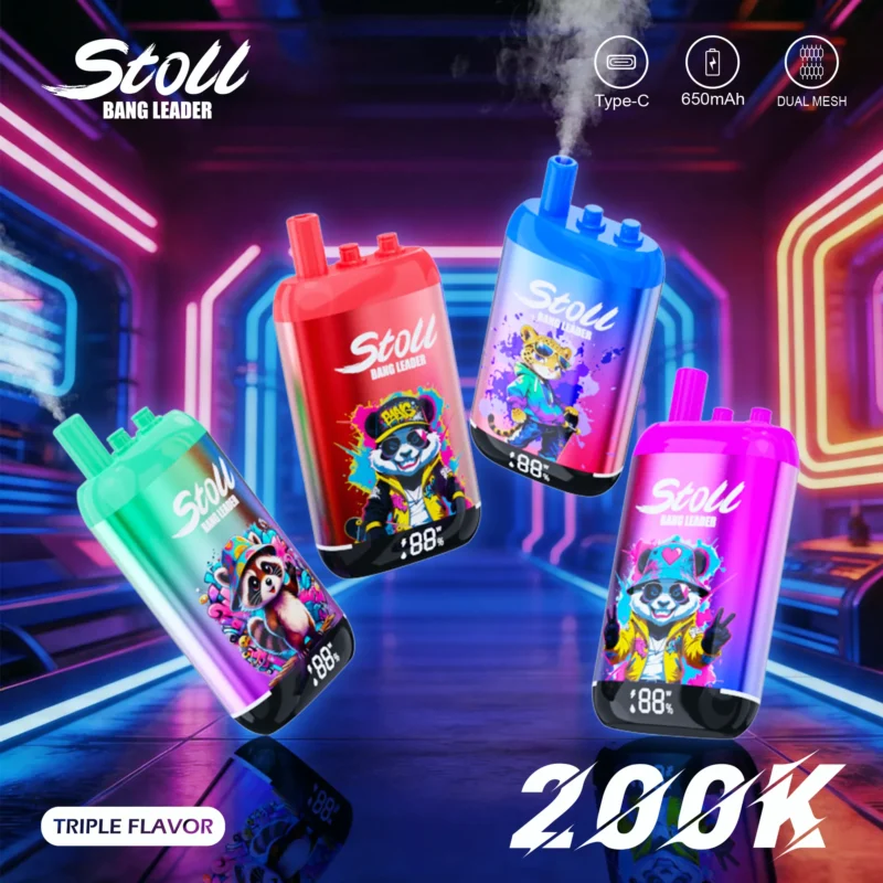 Stoll Bang Leader 200k Puffs Einweg Vape 3 In 1 Flavors Disposable Device