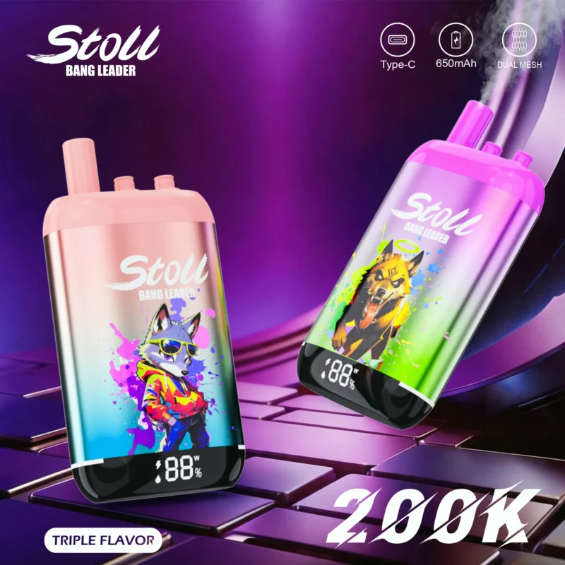 Stoll Bang Leader 200k Puffs Einweg Vape 3 In 1 Flavors 4 Disposable Device