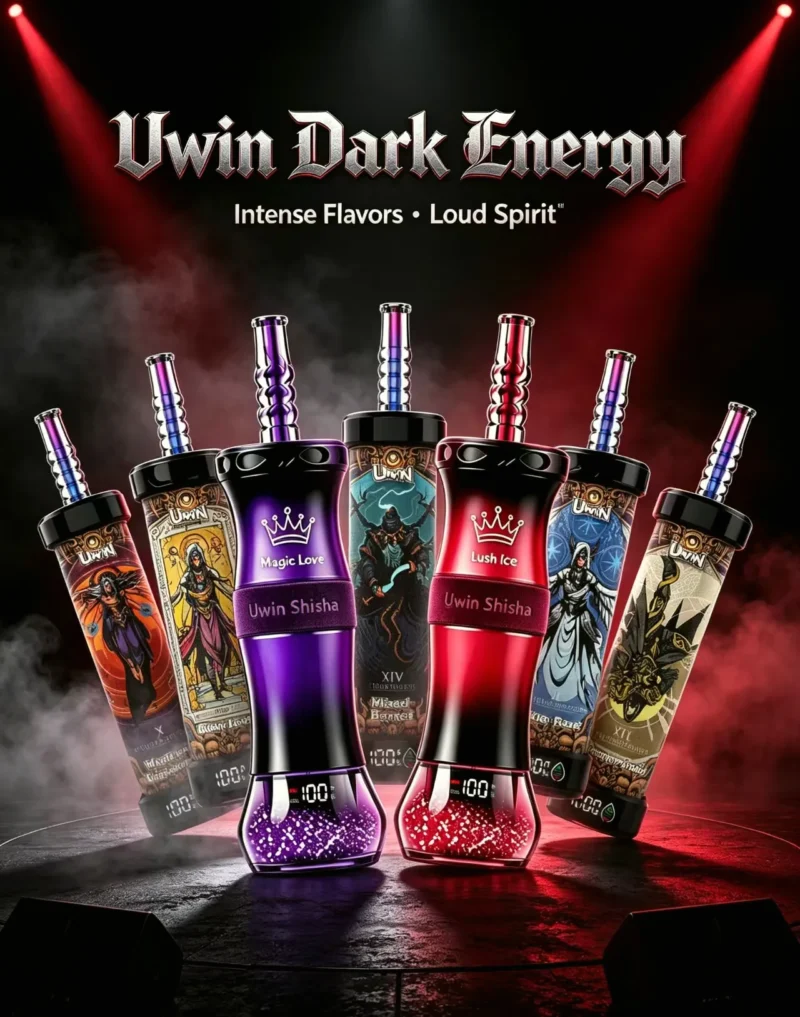 Uwin Shisha 300,000 (300k) Puffs Disposable Vape Dtl Hookah 3 Disposable Device