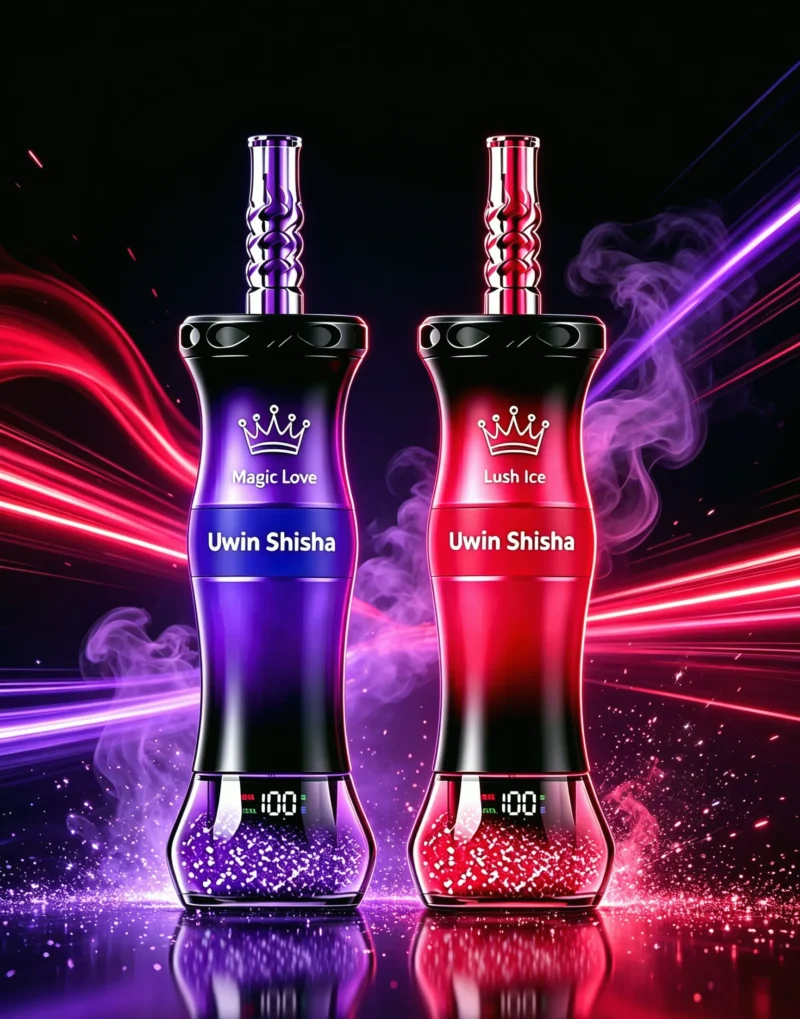 Uwin Shisha 300,000 (300k) Puffs Disposable Vape Dtl Hookah 4 Disposable Device