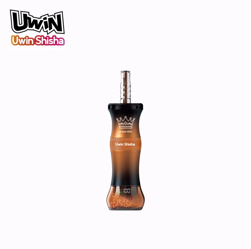 Uwin Shisha 300,000 (300k) Puffs Disposable Vape Dtl Hookah Grape Mint 2 Disposable Device