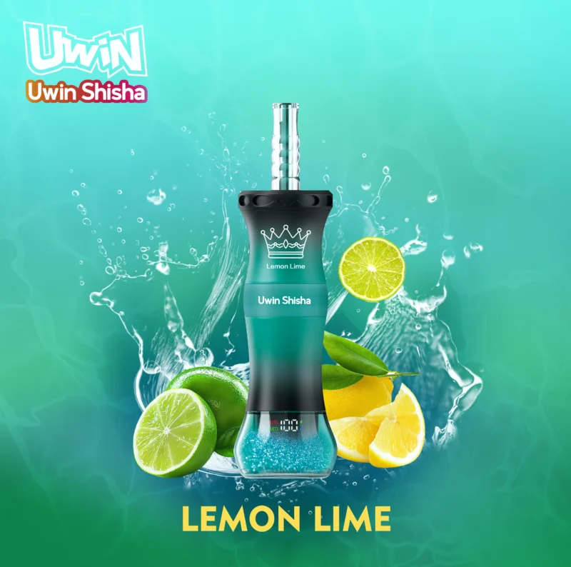 Uwin Shisha 300,000 300k Puffs Disposable Vape Dtl Hookah Lemon Lime Disposable Device
