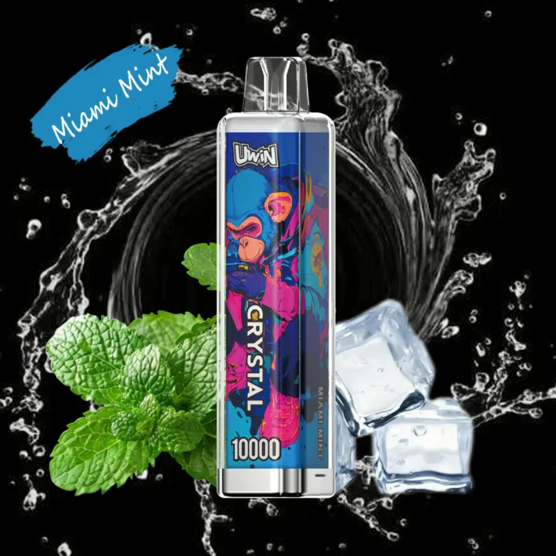 Uwin Crystal 10000 10k Puffs Einweg Vape Miami Mint Disposable Device