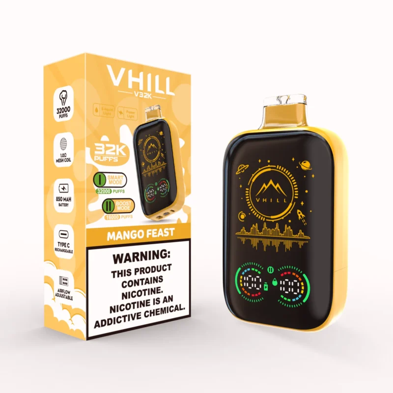 Vhill V32k 32000 Puffs Einweg Vape Eu Warehouse Mango Feast Disposable Device