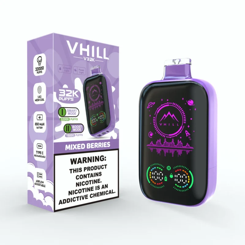 Vhill V32k 32000 Puffs Einweg Vape Eu Warehouse Mixed Berries Disposable Device