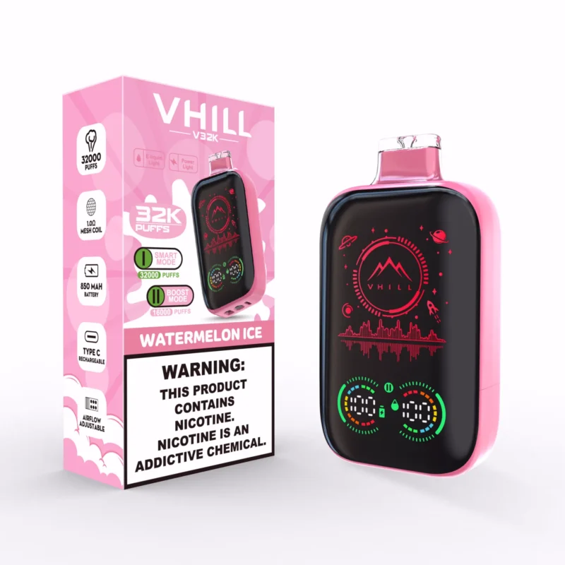 Vhill V32k 32000 Puffs Einweg Vape Eu Warehouse Watermelon Ice Disposable Device