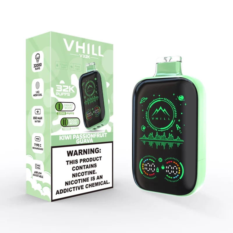 Vhill V32k 32000puffs Einweg Vape Eu Warehouse Kiwi Passionfruit Guava Disposable Device