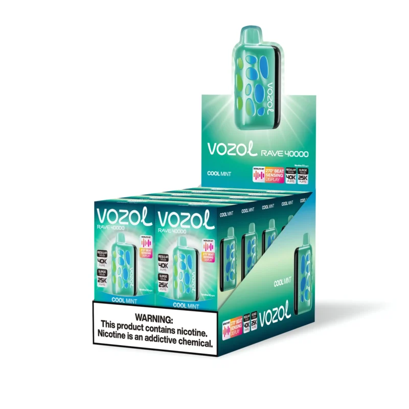 Vozol Rave 40000 Puffs Einweg Vape Cool Mint 1 Disposable Device