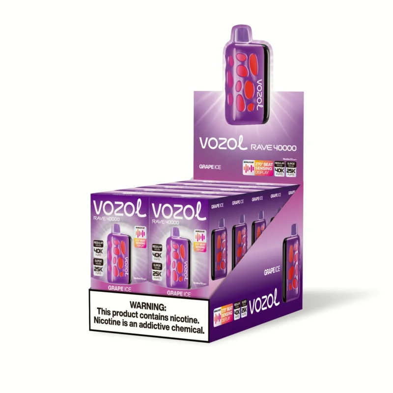 Vozol Rave 40000 Puffs Einweg Vape Grape Ice 1 Disposable Device