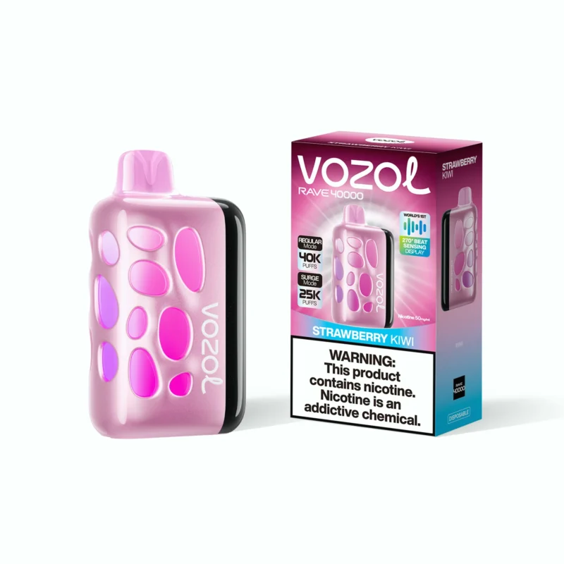 Vozol Rave 40000 Puffs Einweg Vape Strawberry Kiwi 3 Disposable Device
