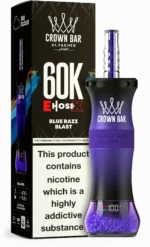 Al Fakher Crown Bar E Hose X 60,000 Puffs Disposable Vape Blue Razz Blast Disposable Device