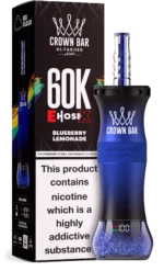Al Fakher Crown Bar E Cartridge, 60,000 Puffs, Disposable Vape, Blueberry Lemonade Disposable Device