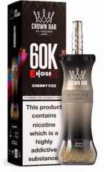 Al Fakher Crown Bar E Cartridge, 60,000 Puffs, Cherry Fizz Disposable Vape Device