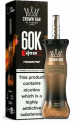 Al Fakher Crown Bar E Cartridge, 60,000 Puffs, Fusion Pop Disposable Vape Device