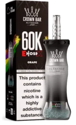 Al Fakher Crown Bar E Pipe X 60,000 Puffs Disposable Vape Grape Disposable Device