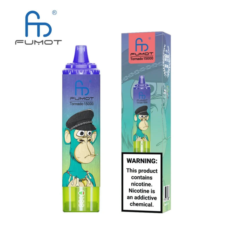 Fumot Randm Tornado 15000 Puffs Einweg Vape Blueberry Bubblegum Disposable Device