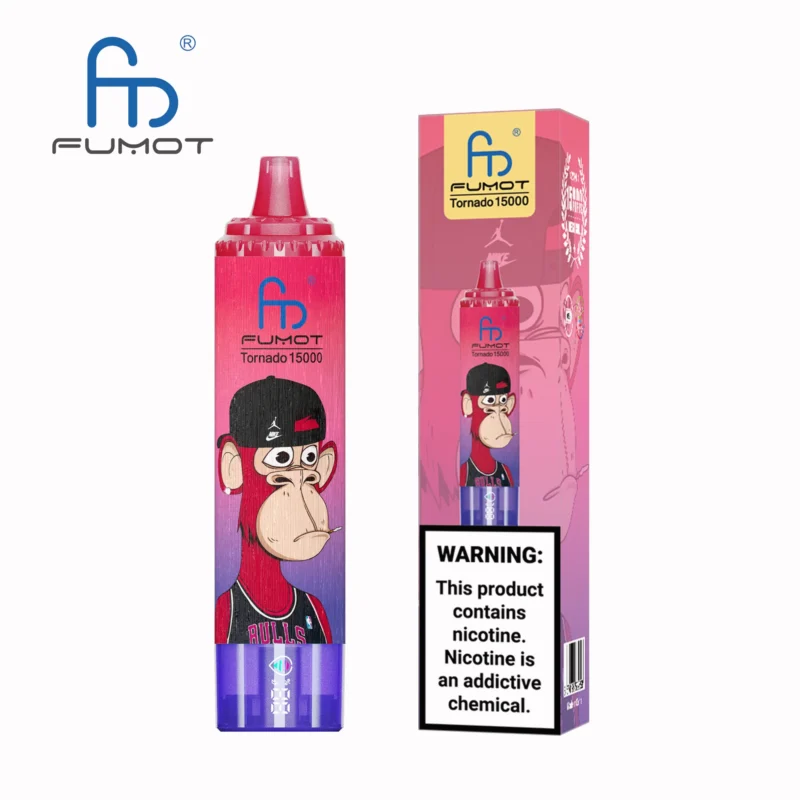 Fumot Randm Tornado 15000 Puffs Einweg Vape Bluesour Raspberry Disposable Device