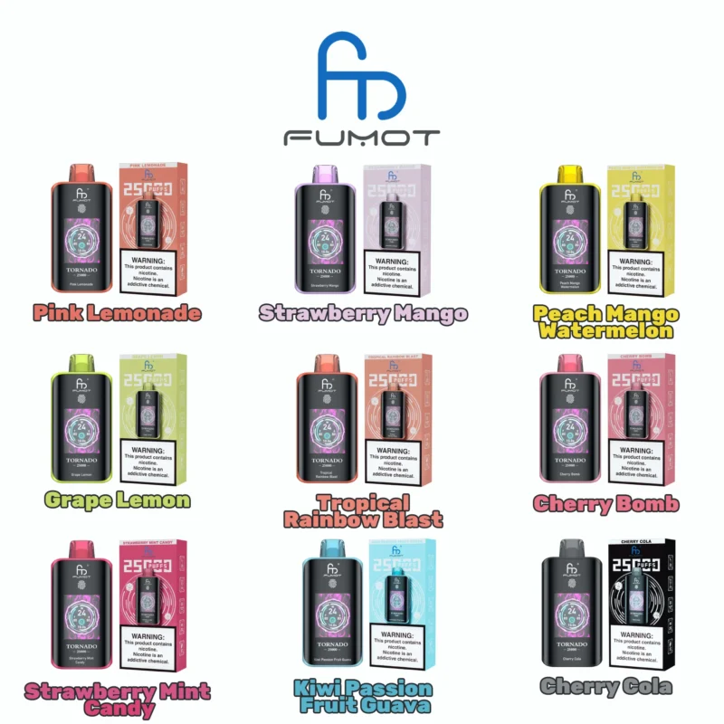 Fumot Tornado 25000 25k Puffs Einweg Vape 3 Disposable Device