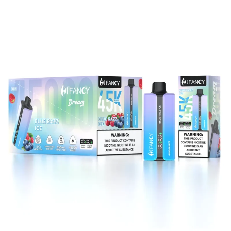 Hifancy Dream 45000 Puffs Einweg Vape Blue Razz Ice Disposable Device