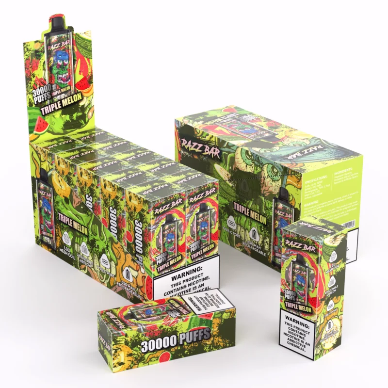 Razz Bar 30000 Puffar Triple Melon 3 Disposable Vape Device