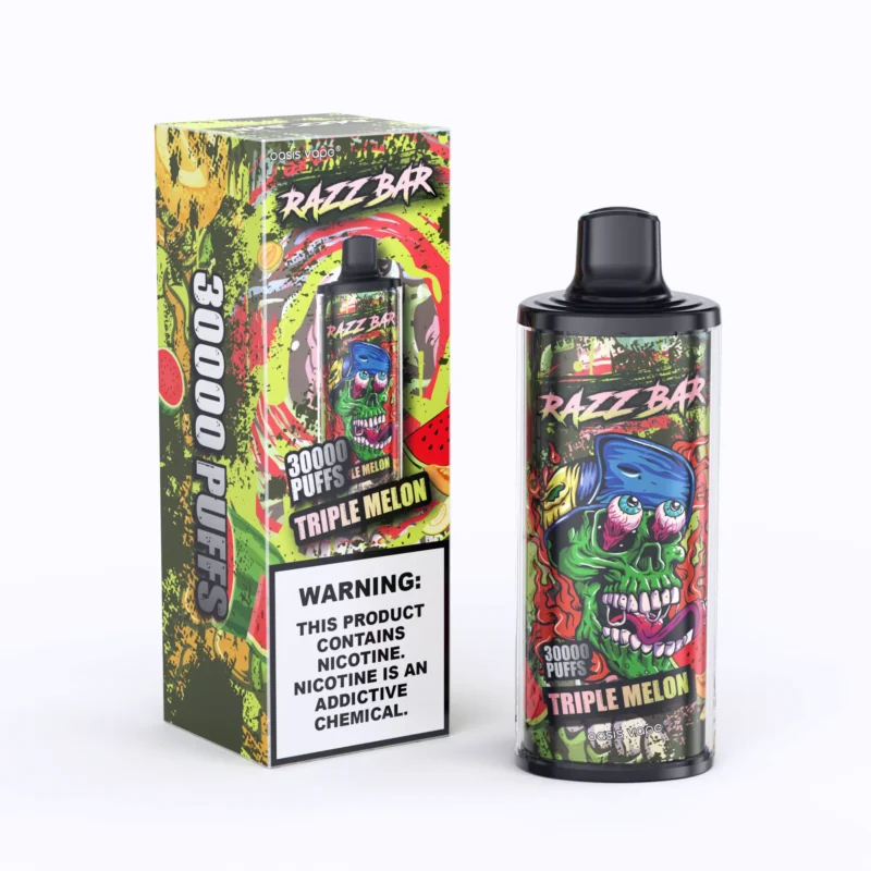 Razz Bar 30000 Puffar Triple Melon Disposable Vape Device