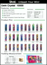 Uwin Crystal 10000 Puffs Einweg Vape Disposable Device
