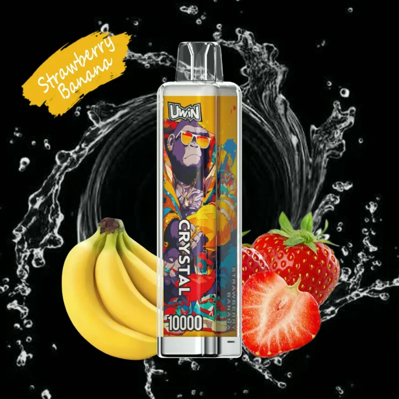 Uwin Crystal 10000 Puffs Einweg Vape Strawberry Banana Disposable Device