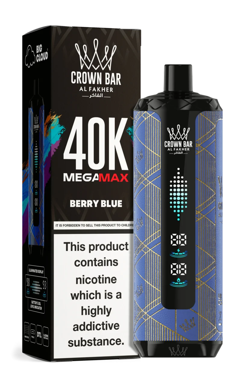 Al Fakher Mega Max 40000 Puffs Einweg Vape Berry Blue Disposable Device