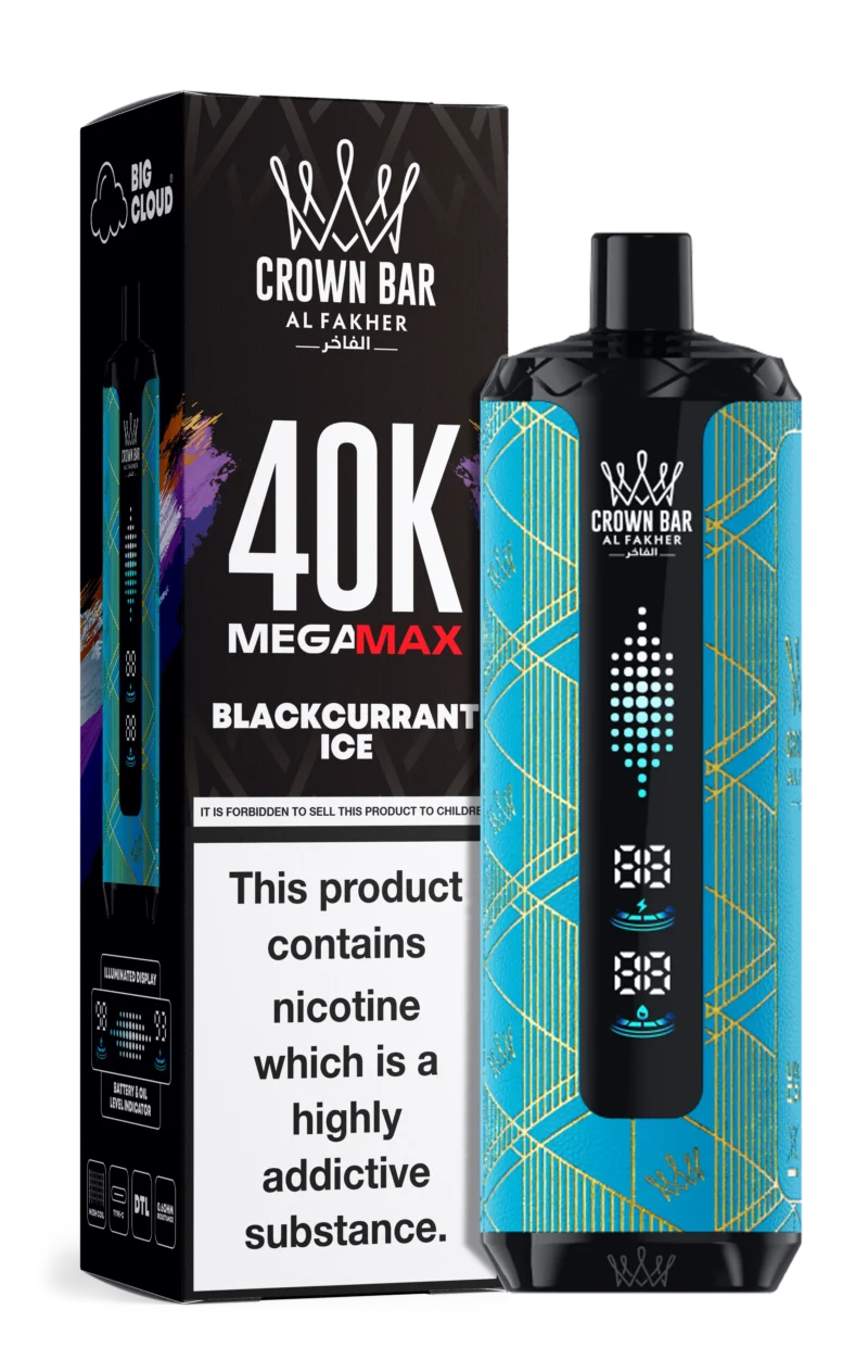 Al Fakher Mega Max 40000 Puffs Einweg Vape Blackcurrant Ice Disposable Device